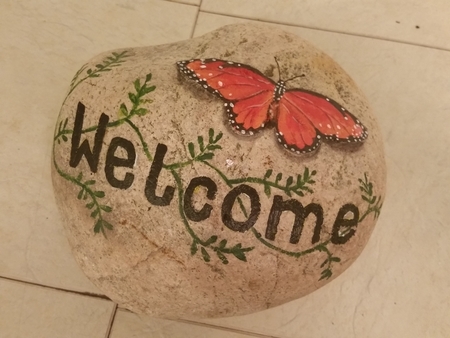 Monarch Butterfly Welcome sign