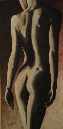 Standing nude