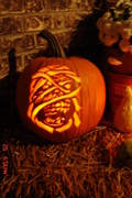 Carved pumpkin, Eddie2